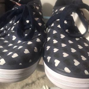 Denim heart canvas shoes New